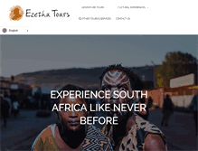 Tablet Screenshot of ezethutours.co.za